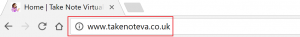 URL location for website