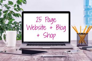 25 Page website +blog +shop