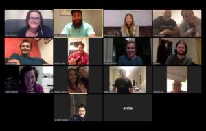 group of people on an online call